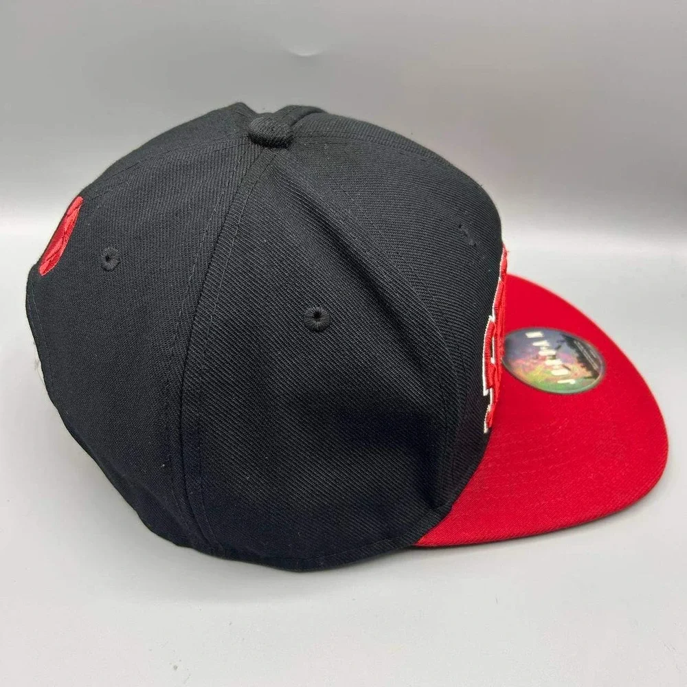 Air Jordan Hat Men Black Red Embroidered Jumpman Spike 40 Snap Back Cap‎